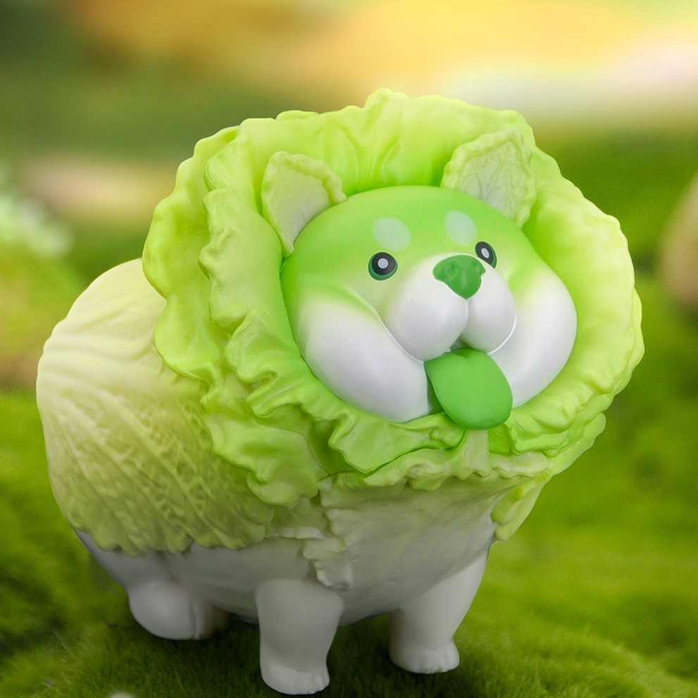 正版白菜狗公仔蔬菜精灵盲盒手办摆件潮流玩具虎年新春小礼物女孩