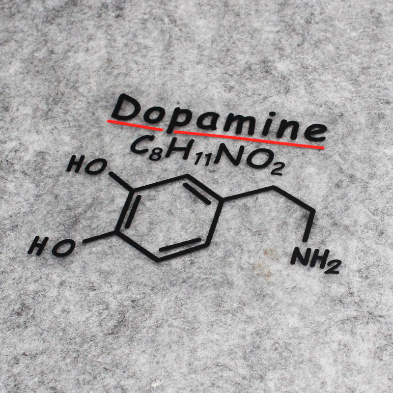 兴奋和情欲的分子式多巴胺个性贴纸汽车电动电脑箱包电瓶dopamine