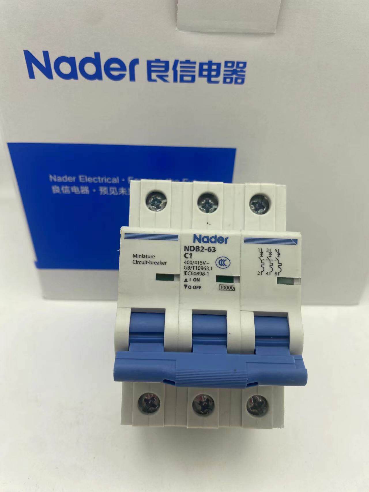 上海良信 正品空开 ndb2系列 3p1a c型家用小型断路器 c1空气开关