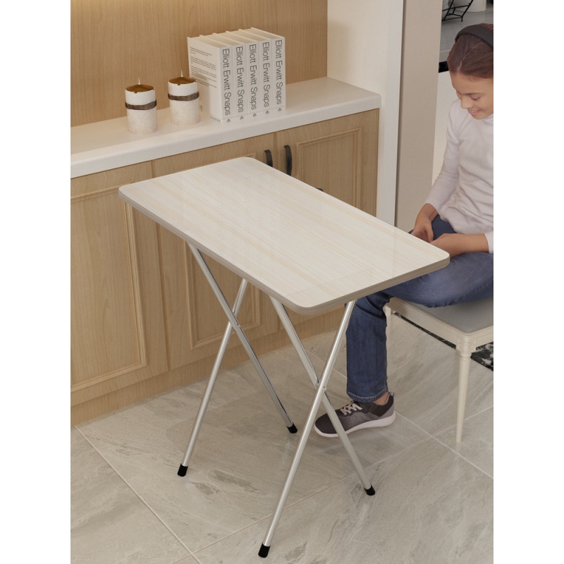 可折叠桌子家用吃饭餐桌小户型简约便携式摆摊出租房长方形长条桌