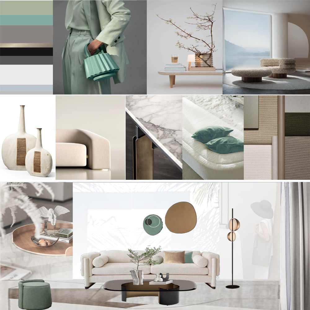 989可编辑ppt模板现代轻奢意式小户型公寓样板房软装设计方案素材