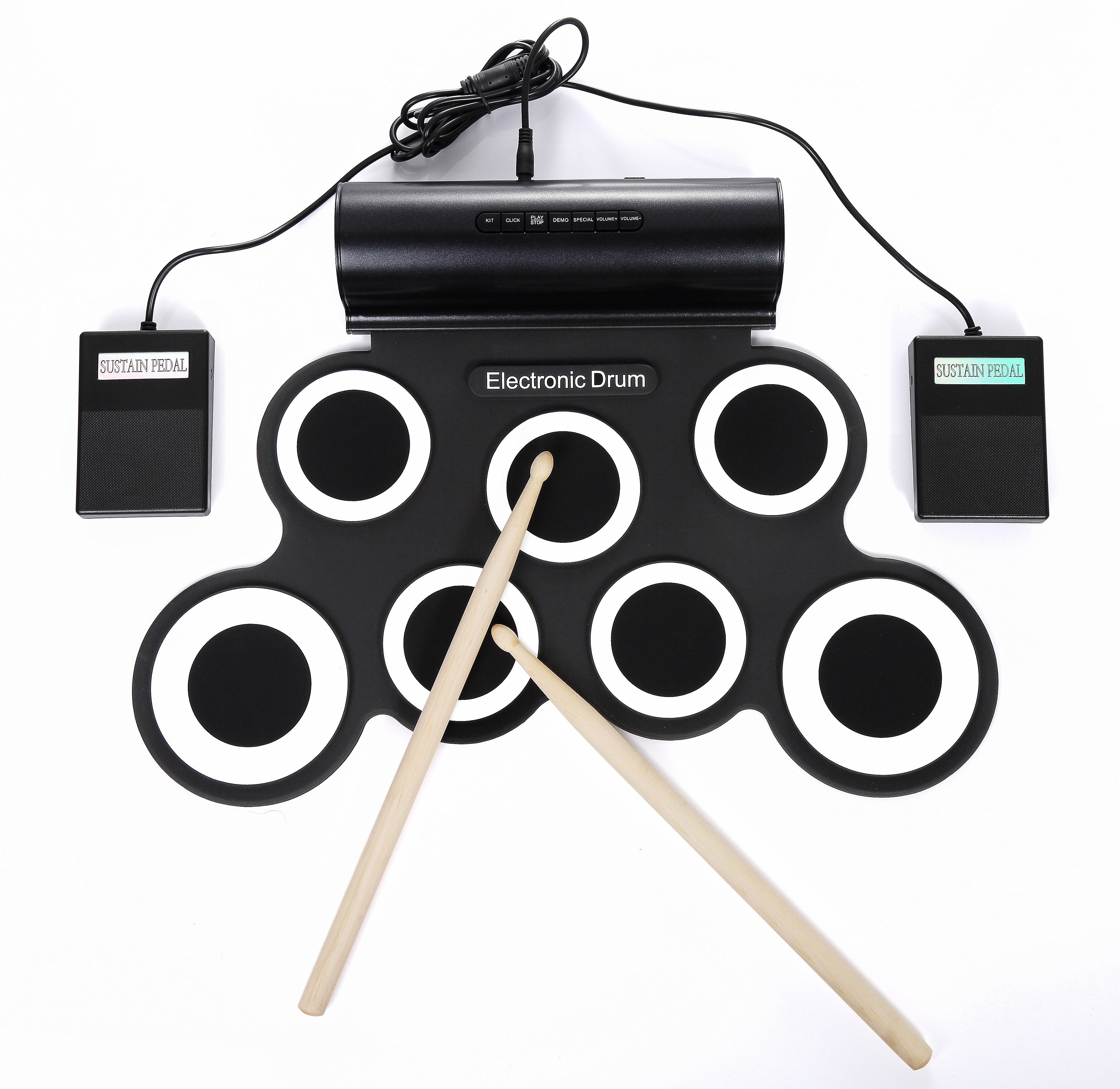 特价手卷架子鼓 成人_诺艾手卷电子鼓架子鼓便携式初学者入门成人儿童