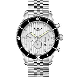 保罗马克polomark三眼运动手表机械表瑞士男士表全自动防水c3970