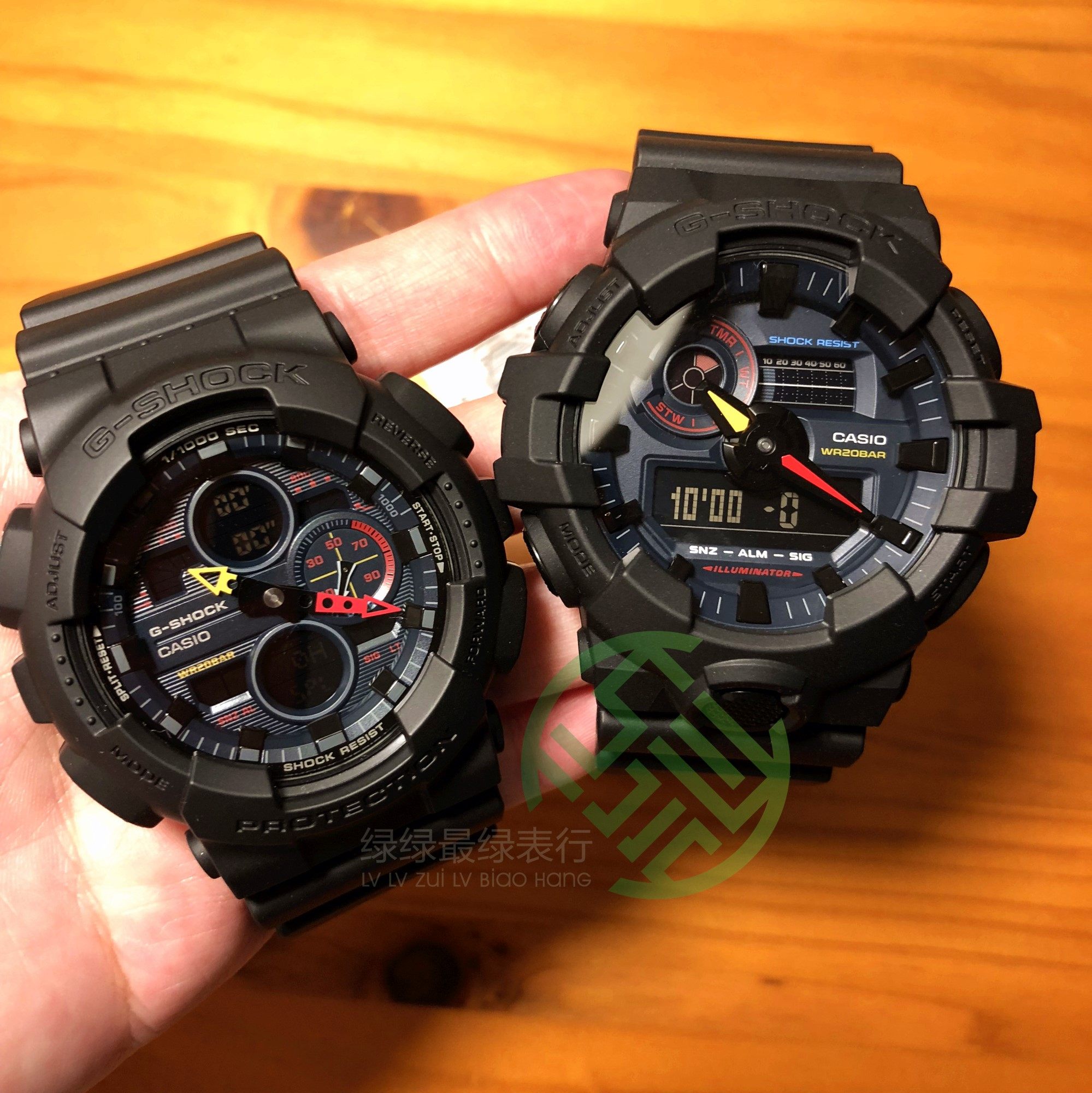 卡西欧g-shock东京街头霓虹灯色彩ga-140bmc-1a/gas-100/700手表