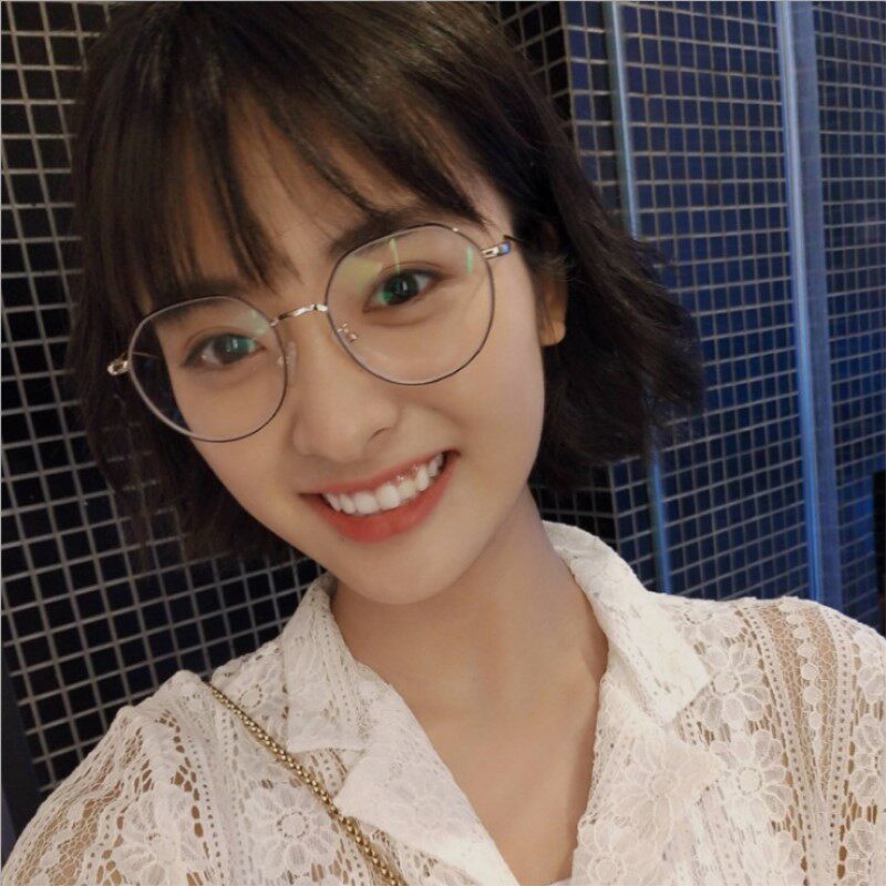 沈月同款眼镜框架100度近视有度数女圆框大脸显瘦成品400度眼镜男