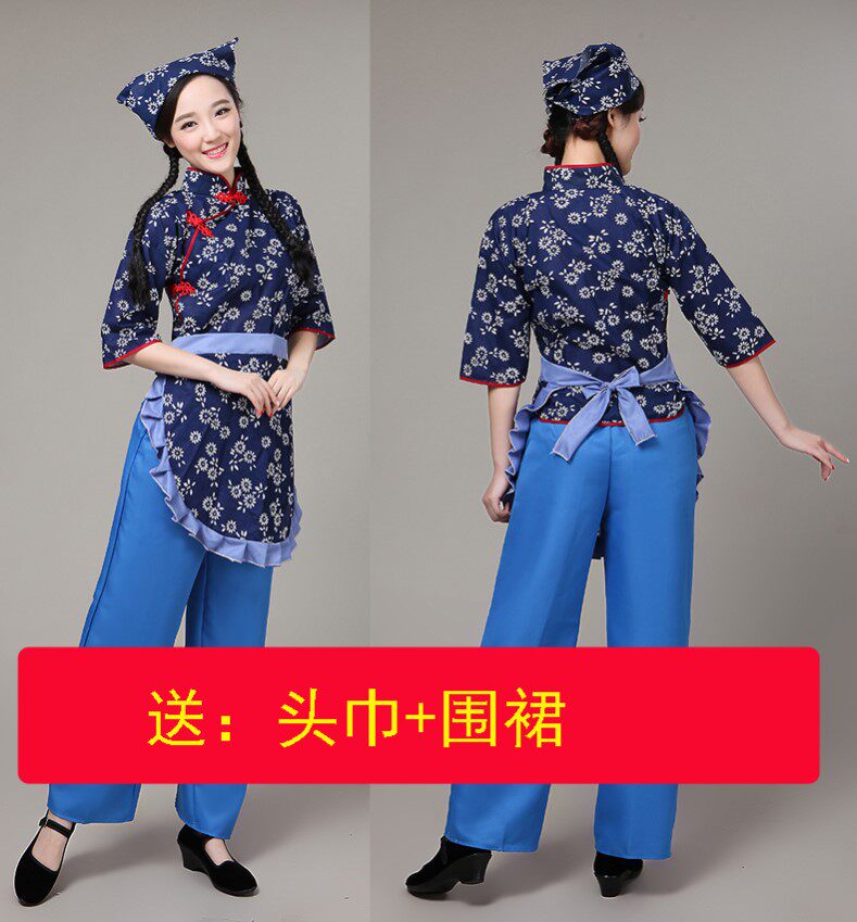 60年代知青下乡服装同学聚会衣服怀旧女装村花民族服装