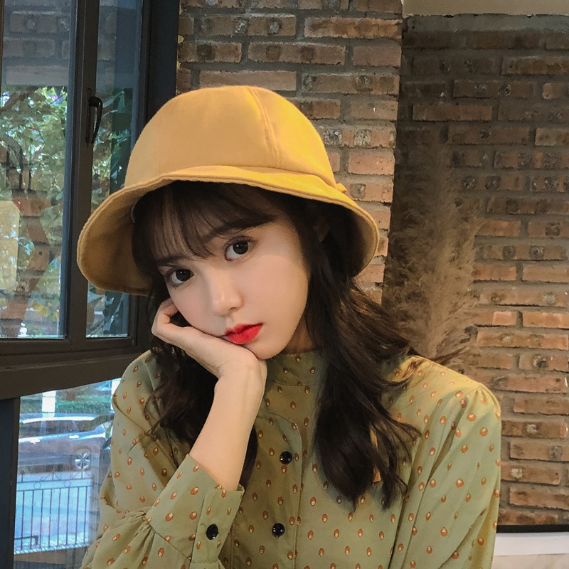 渔夫帽女韩版甜美软妹网红同款盆帽夏天棉麻蝴蝶结遮阳帽百搭帽子在类目 服饰配件/皮带/帽子/围巾, 帽子中 - 来自Buy2taobao.com提供专业的淘宝代购服务