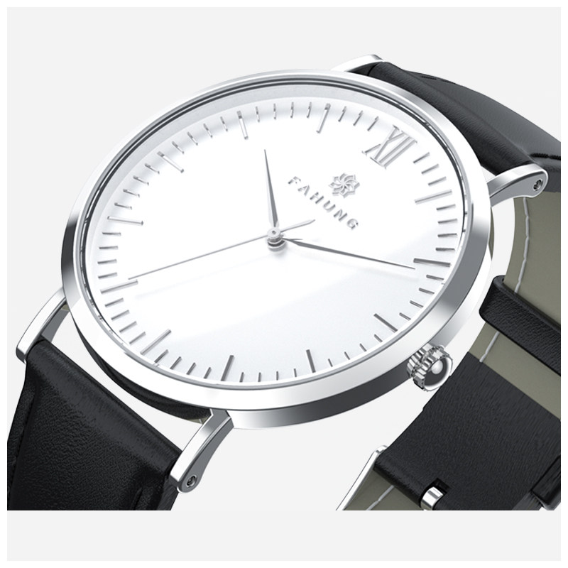 dw手表男表带真皮_瑞士品牌手表男士石英表简约学生时尚潮流真皮带dw