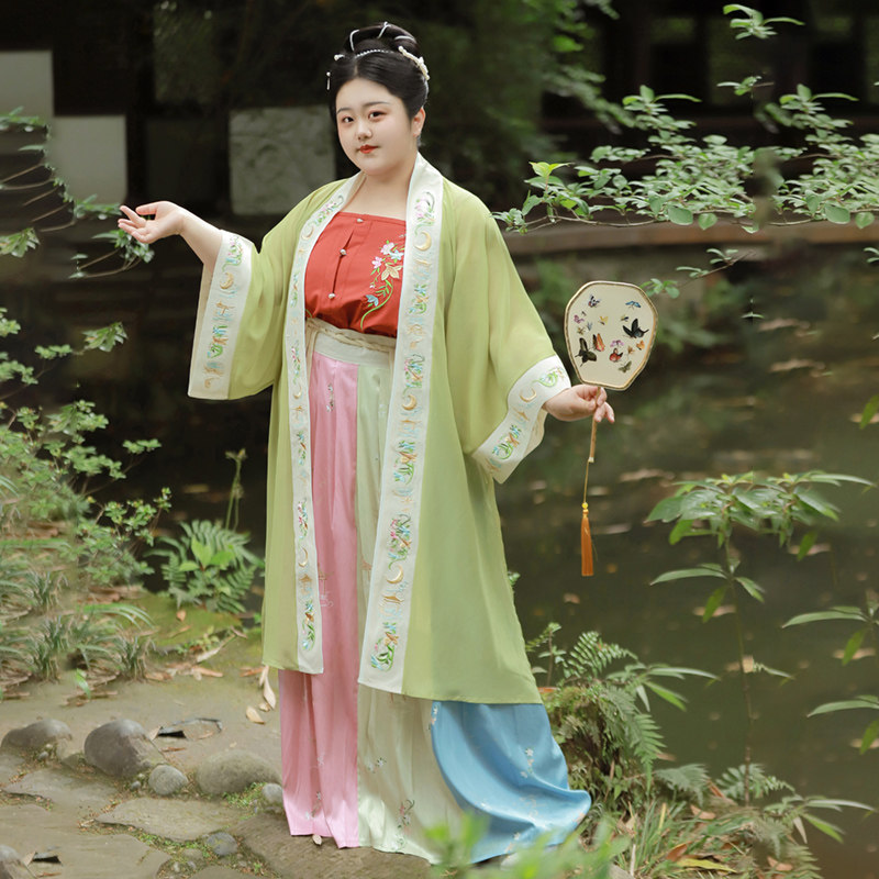 梦唐记原创大码汉服的优惠券大全—梦唐记云朵好甜原创大码汉服女胖mm