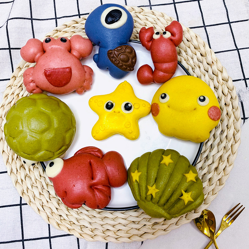卡通馒头模具海洋动物面食造型宝宝辅食模型可爱花样制作工具家用