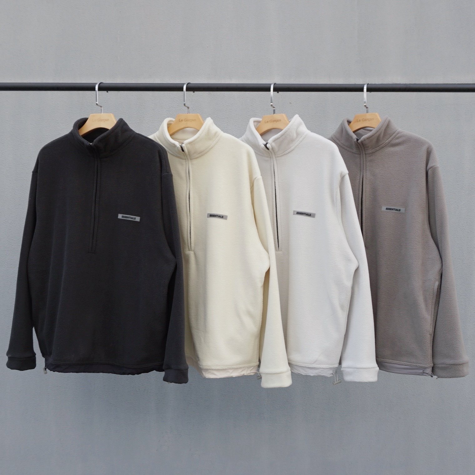 fog fear of god复线essentials半拉链开衫潮摇粒绒卫衣夹克外套