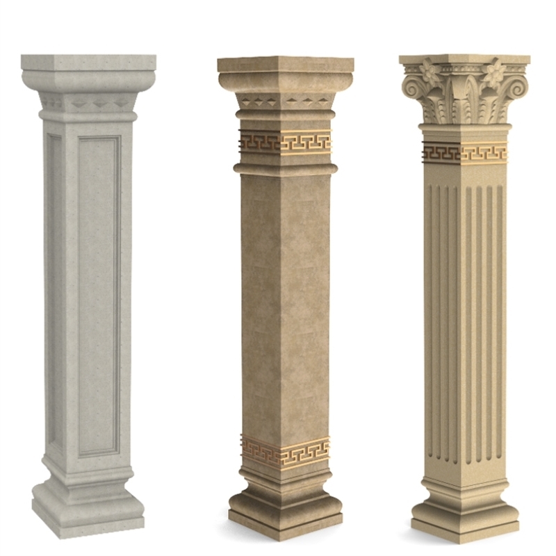 农村欧式建房用别墅外墙装修构件罗马柱模具大门圆柱模具水泥柱子