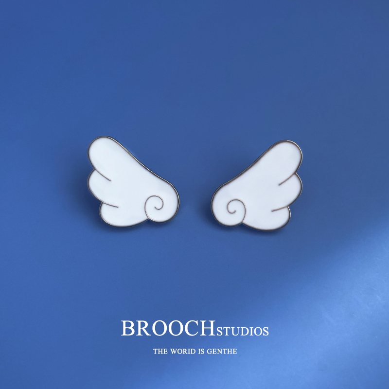 小天使翅膀胸针女胸花可爱日系徽章卡通胸章领口包包别针个性配饰