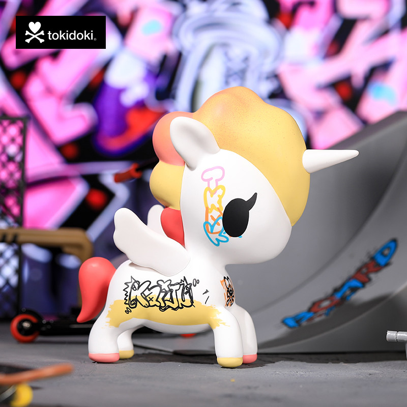 tokidoki独角兽街头涂鸦礼盒可爱限量手办公仔摆件潮酷送礼物女生