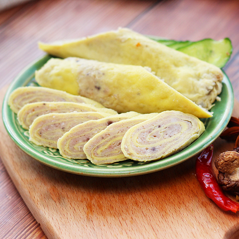 山东特产淄博美食博山美食原味卷尖真空包装500克纯手工制作