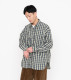 鲸鱼不放假条纹衬衫格子长袖日系非nanamica Check Deck Shirt