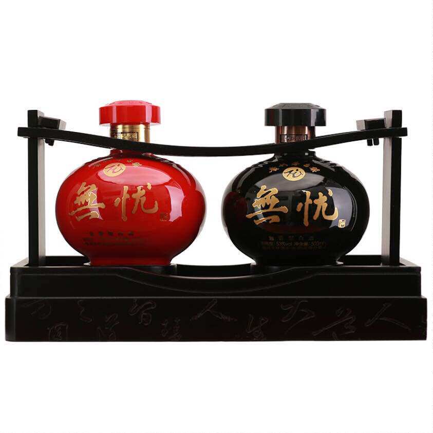 贵州无忧高枕无忧 53度酱香型白酒坤沙酒商务收藏 送礼观赏