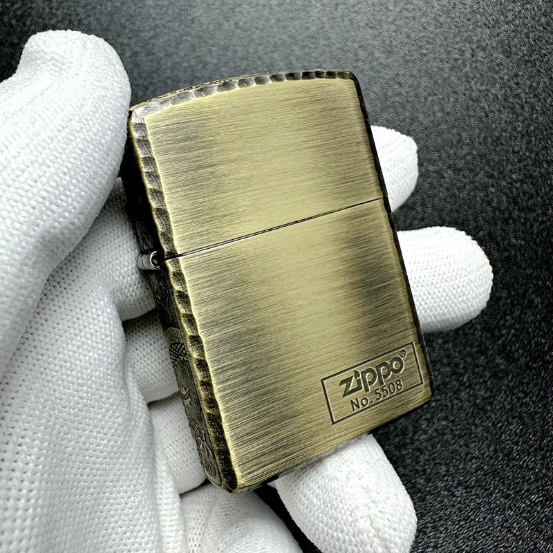 13年老店之宝zippo打火机正品日版原版盔甲三面zippo