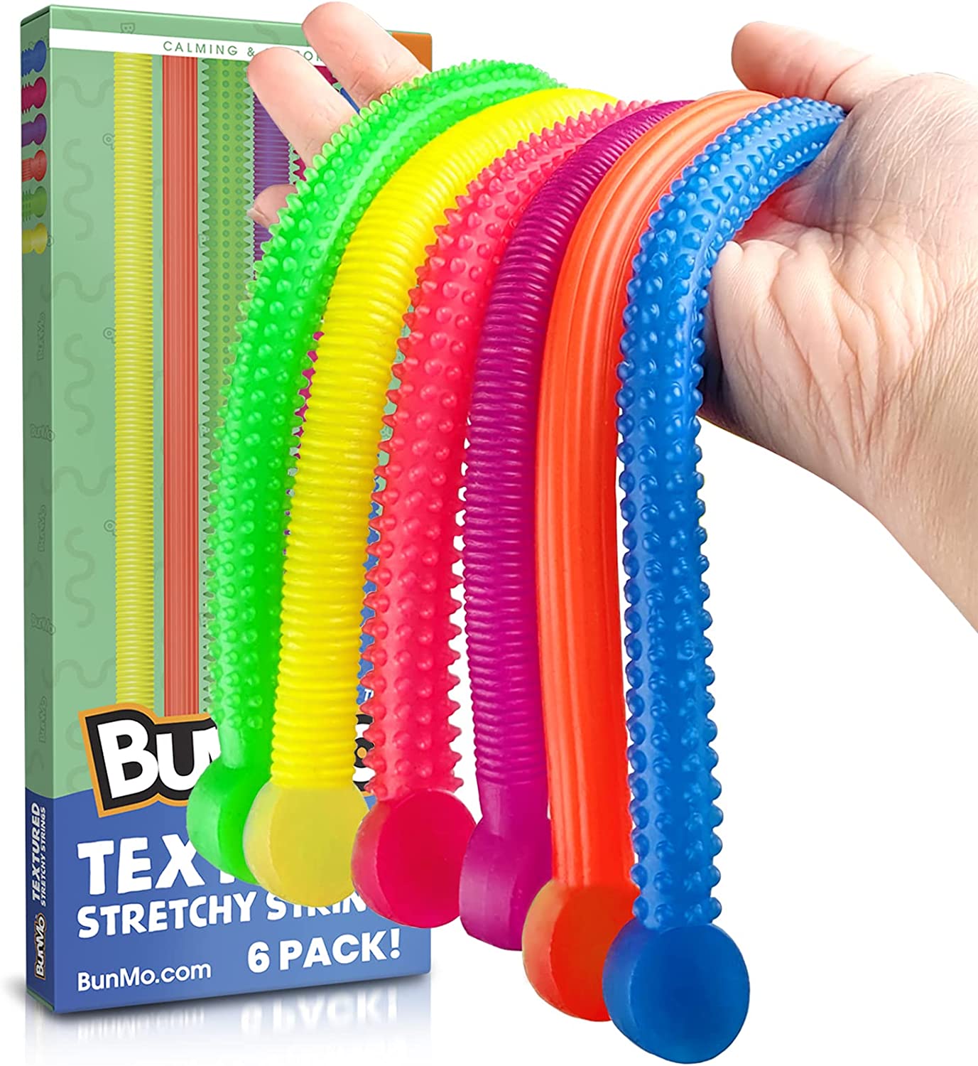 Squishy Textured Stretchy Strings Fidget Toy Bumpy面条拉拉乐