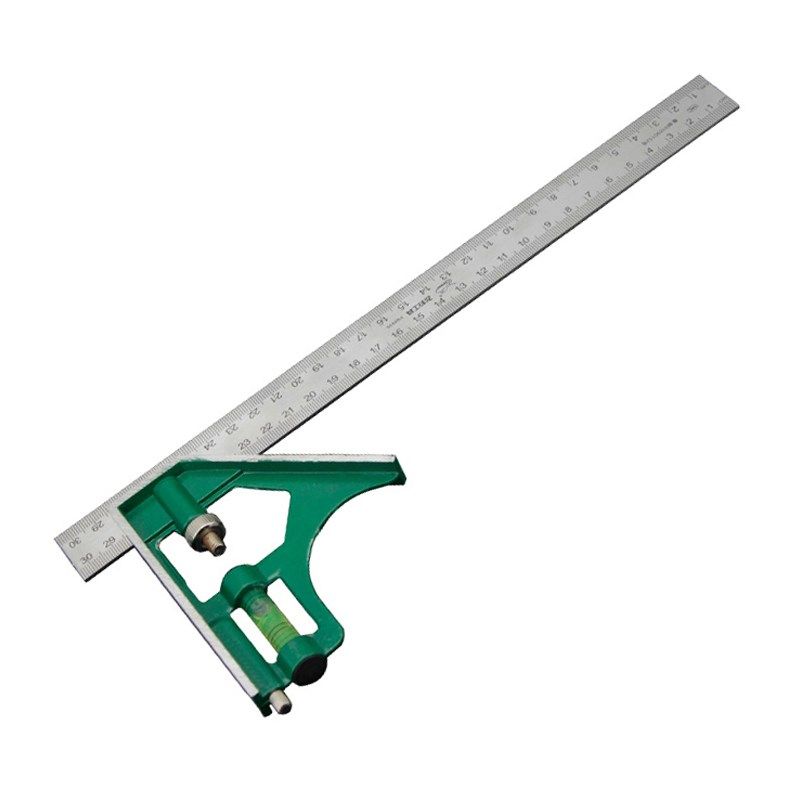 飞豹多功能组合角尺fb0035 不锈钢活动角尺直尺90度40度角度尺子_不