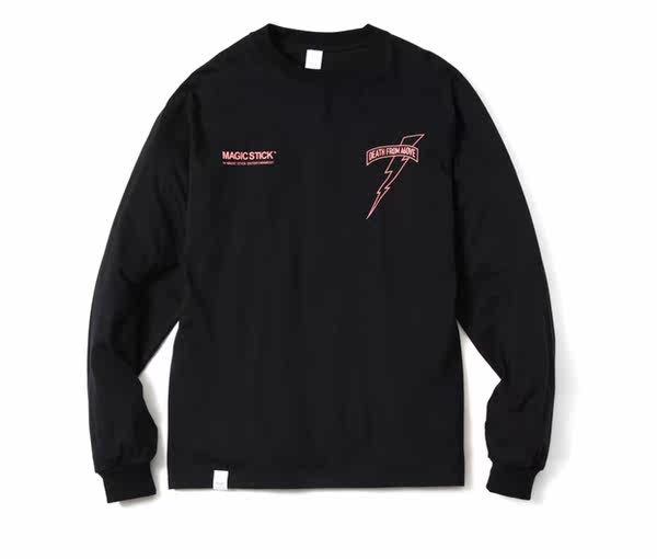 韩国粉白长袖t恤合作a6ove卫衣aomgdfa