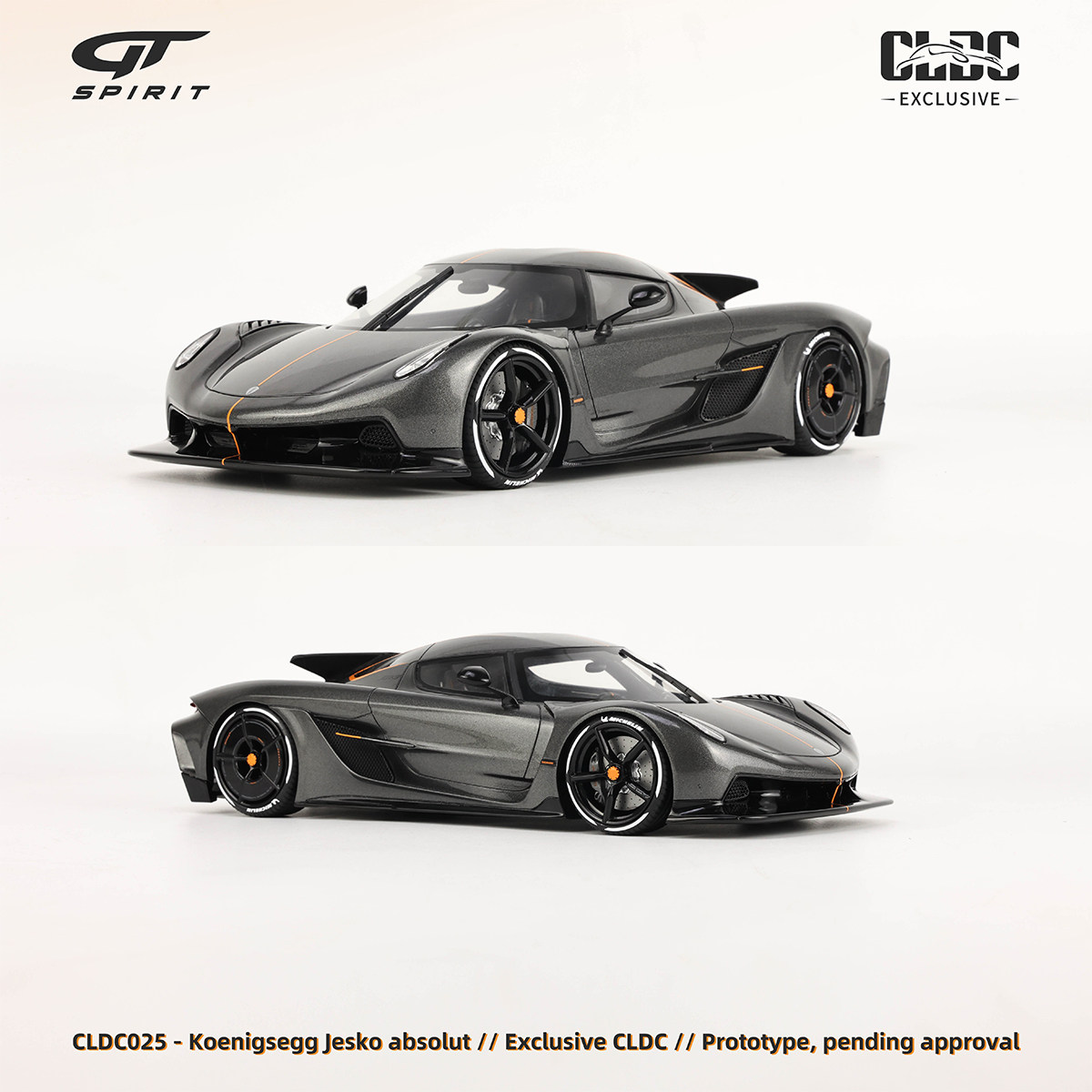 gt spirit 1:18 柯尼塞格jesko absolute 究极版 限量树脂车模