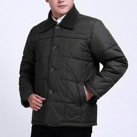 加肥加大棉服男冬季新款男士棉衣外套中老年男装加厚棉袄爸爸装