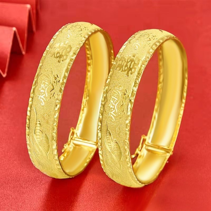 出租赁9999足金龙凤手镯结婚嫁娶黄金10克小克重大方得体出租黄金