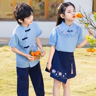 小学生校服幼儿园园服韩版春季夏季套装活动统一教师运动会英伦风