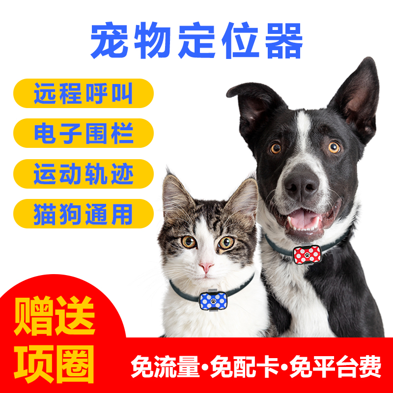 大白宠物GPS定位器狗狗猫咪项圈防丢失猎犬走失定仪追踪防丢神器