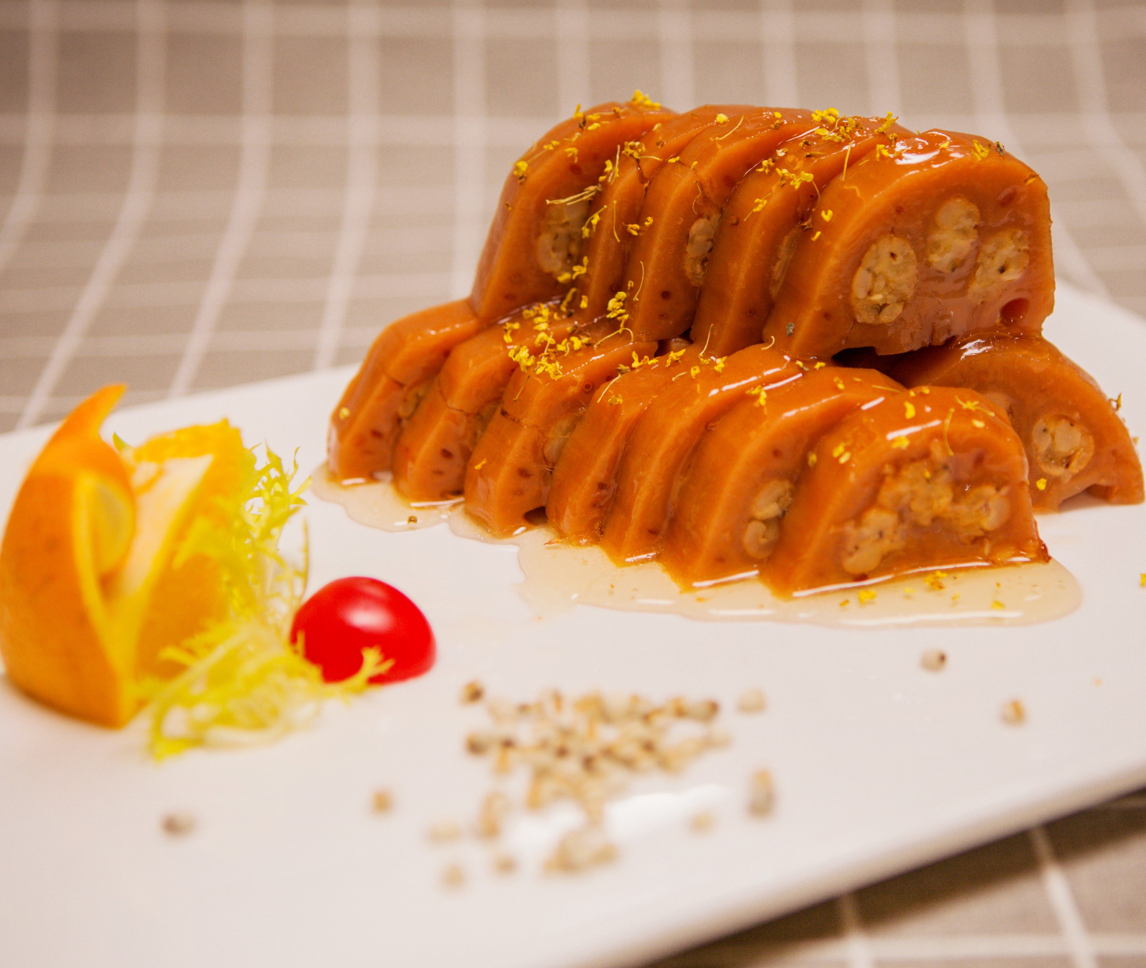 二妹子桂花蜜汁莲藕红豆绿豆各一袋共500g*3宝应特产真空熟食