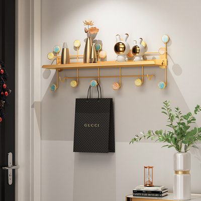 玄关挂钩进门挂衣架壁挂墙上置物架创意入户门轻奢衣服挂衣钩墙壁