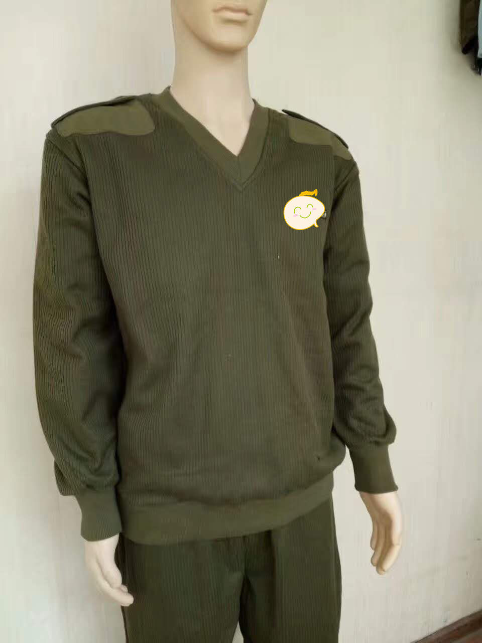 正品03绒衣裤绒衣绒裤 军绿色/藏蓝色绒衣裤套装 保暖毛衣裤