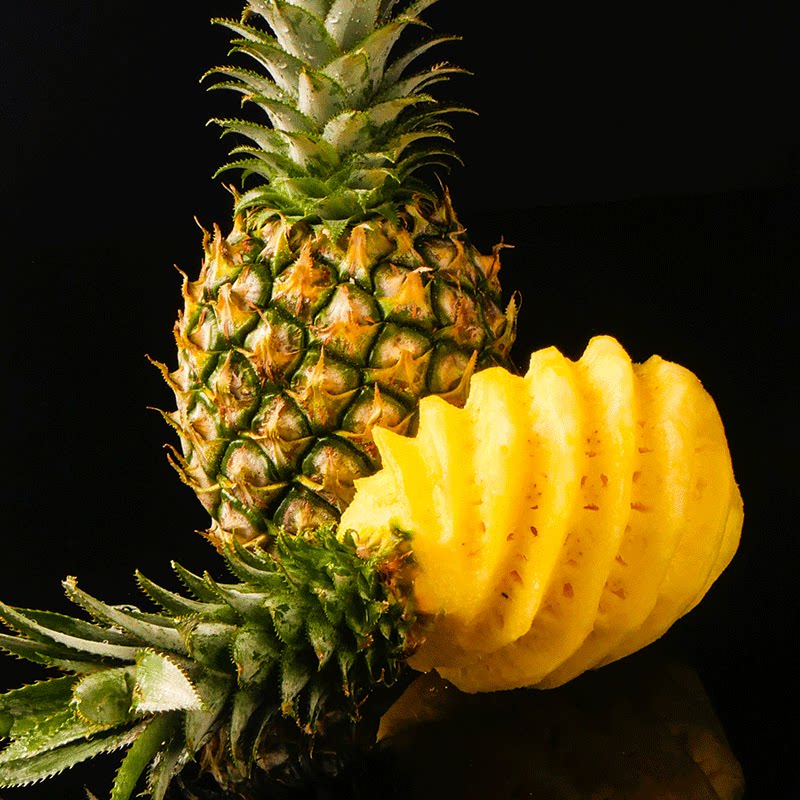 热销海南凤梨_云南香水菠萝当季新鲜水果包邮带箱非海南金钻凤梨9斤5