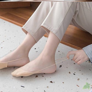 简约夏款女生船袜女浅口隐形薄款夏季超薄纯白色同款潮牌吊带袜