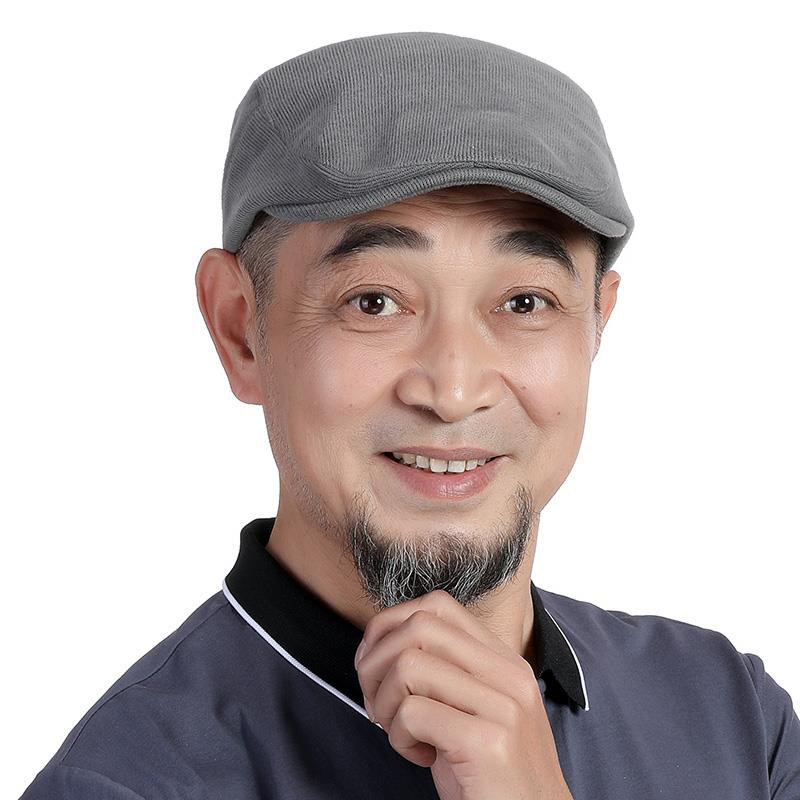 帽子男春夏中老年人鸭舌帽老人男款爸爸帽夏季纯棉透气时尚贝雷帽
