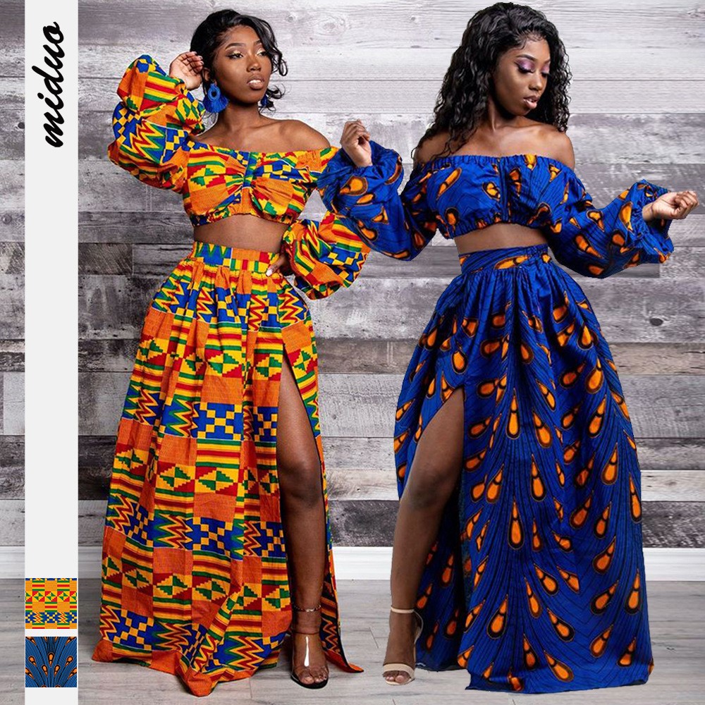 African women ethnic digital print dress 爆款非洲连衣裙女