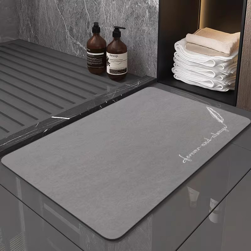 软硅藻泥浴室防滑垫门口地毯卫生间脚垫简约厕所门垫浴室吸水地垫