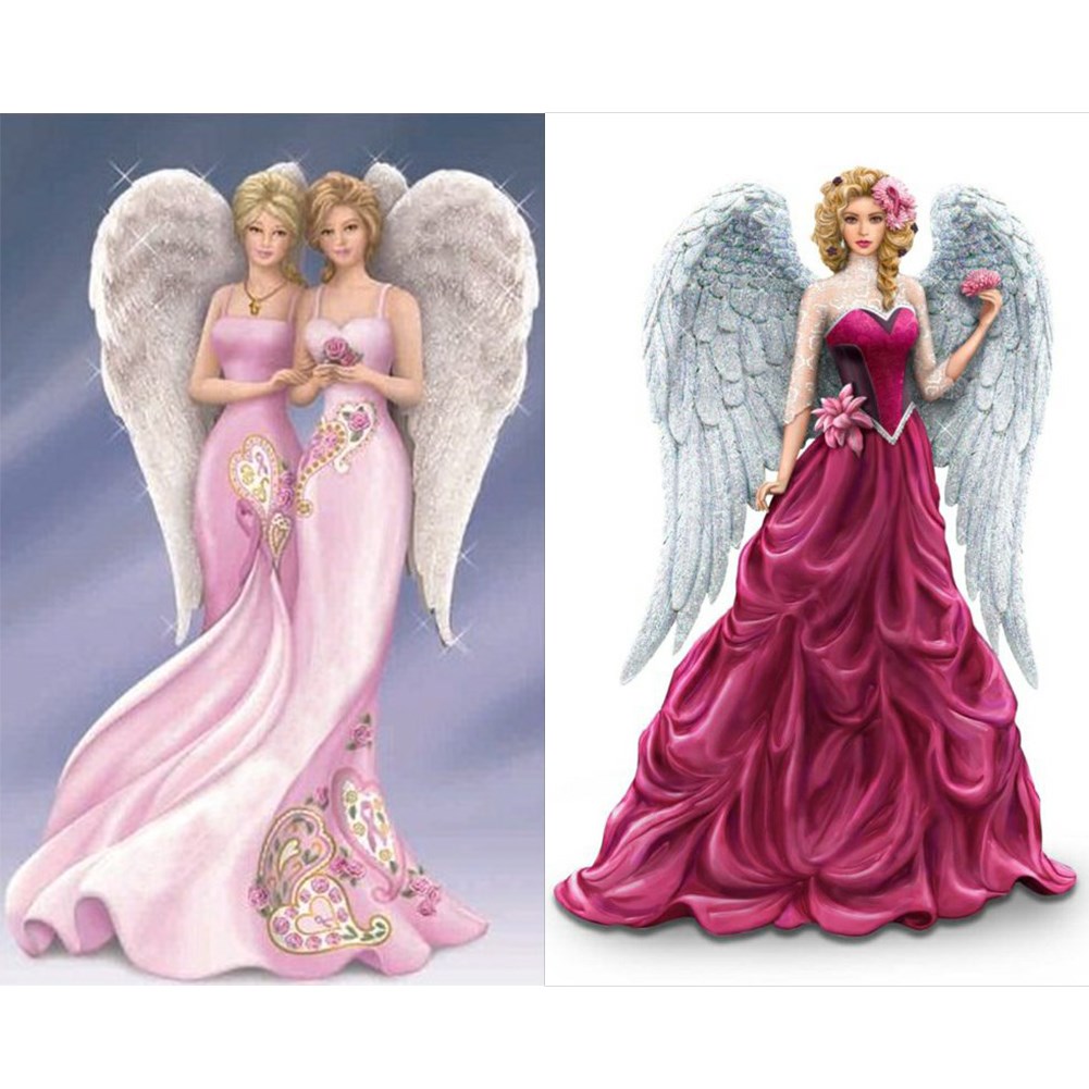 Angel Dress Lady 5D DIY Diamond Painting Kits Full Round Dri