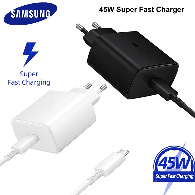 Original Samsung Super Fast Charger 45W PD Quick Adapter Ty