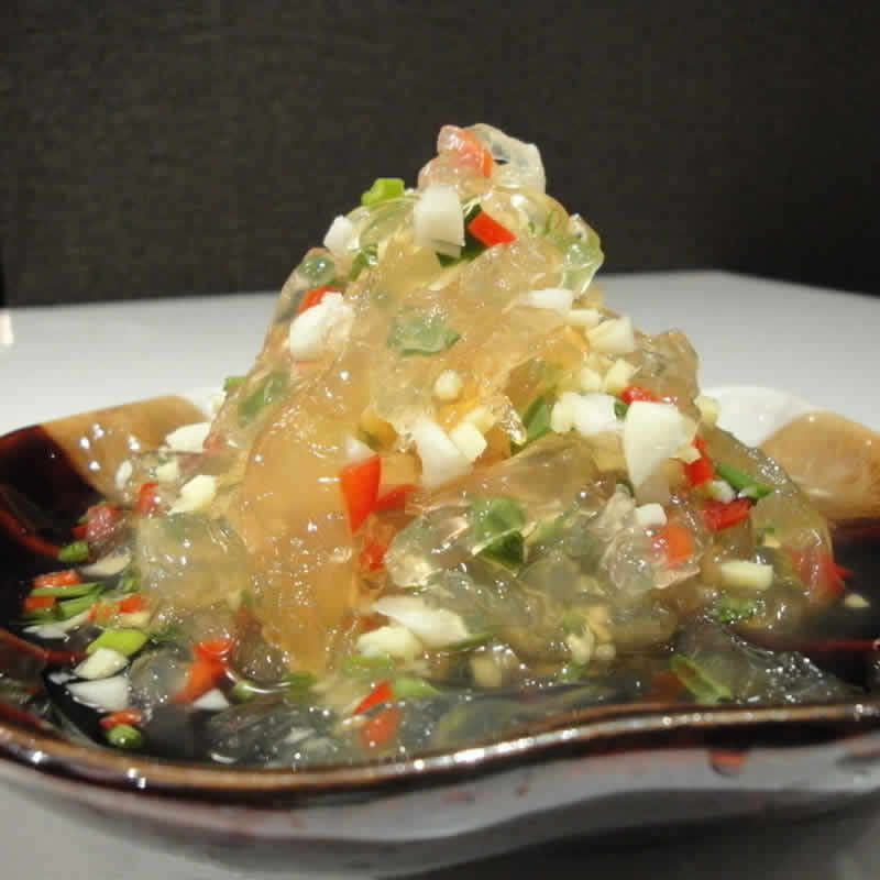 客聚多即食老醋海蜇头4袋山东野生海蛰头海蜇丝包邮