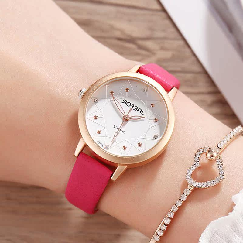 特价女生手表防水时尚款女_小清新百搭女生手表韩版学生潮女简约大方
