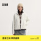 [商场同款]森马外套女抗静电摇粒绒宽松2024新款冬立领插肩袖夹克