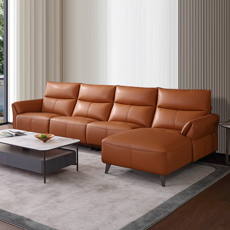 张靓颖同款帝标家具皮艺沙发客厅卧室电动功能单人懒人沙发hs5016