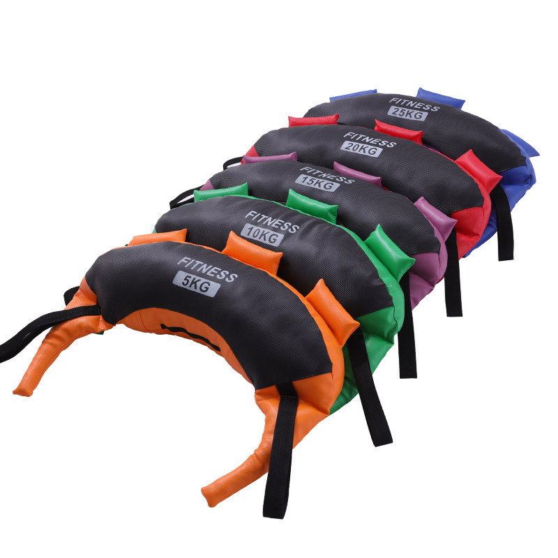 正品保加利亚健身牛角包沙袋负重私教训练绑腿力量深蹲体能房器材