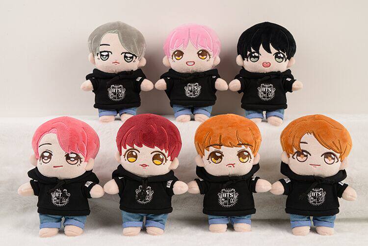 20cm防弹少年团公仔田柾国朴智旻金泰亨金南俊闵玧琪金硕珍郑号锡