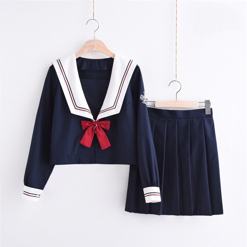 白雪姬jk制服日系软妹秋冬季中间服水手服女学生校服班服套装优惠券