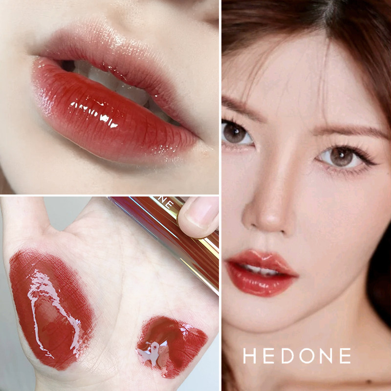 hedone未满荼靡三分缠绵内心戏镜面唇釉hodone玻璃唇蜜脱脂微笑