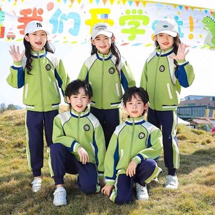 小学生英伦风班服校服春夏装四件套运动棒球服套装幼儿园园服
