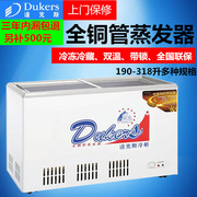 Dax copper tube horizontal freezer double temperature refrigerated freezer commercial with lock WDG-190/228/278/318